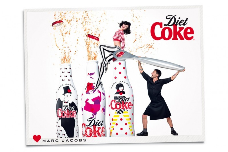 Марк Джейкобс и Гинта Лапина в кампании Diet Coke (фото 5)