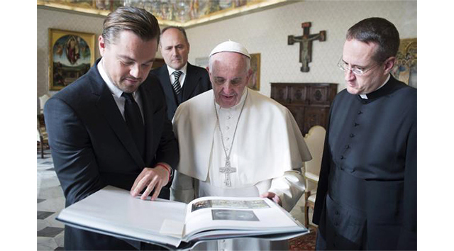 Леонардо ДиКаприо встретился с Папой Римским (фото 1)