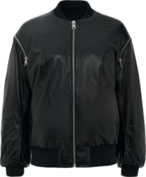 кожаный бомбер precise 