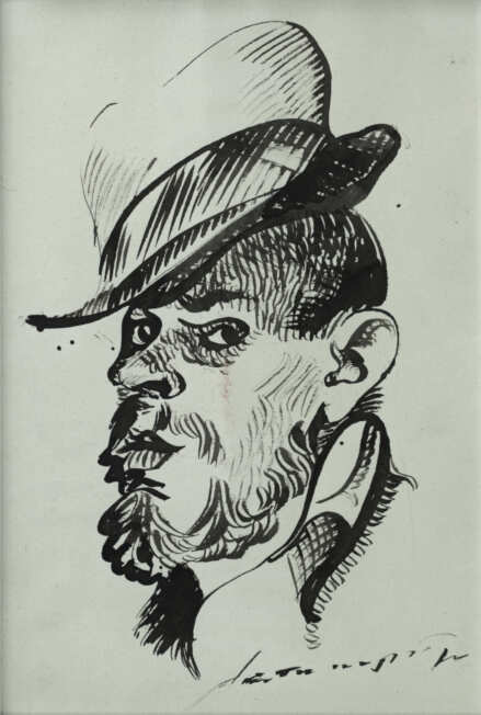 Винсент Ван Гог, Владимир Высоцкий, Лев Троцкий и Даниил Хармс в автопортретах Анатолия Зверева (фото 12)