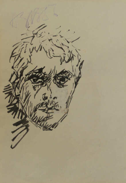 Винсент Ван Гог, Владимир Высоцкий, Лев Троцкий и Даниил Хармс в автопортретах Анатолия Зверева (фото 4)