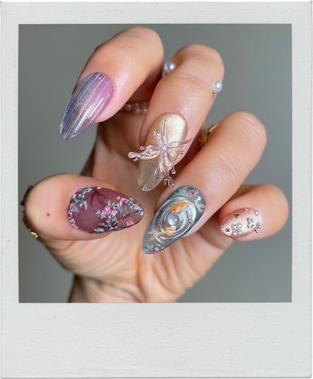 Глянцевые, «надутые» и «мыльные» ногти: главные тренды маникюра на лето 2025 (фото 23)