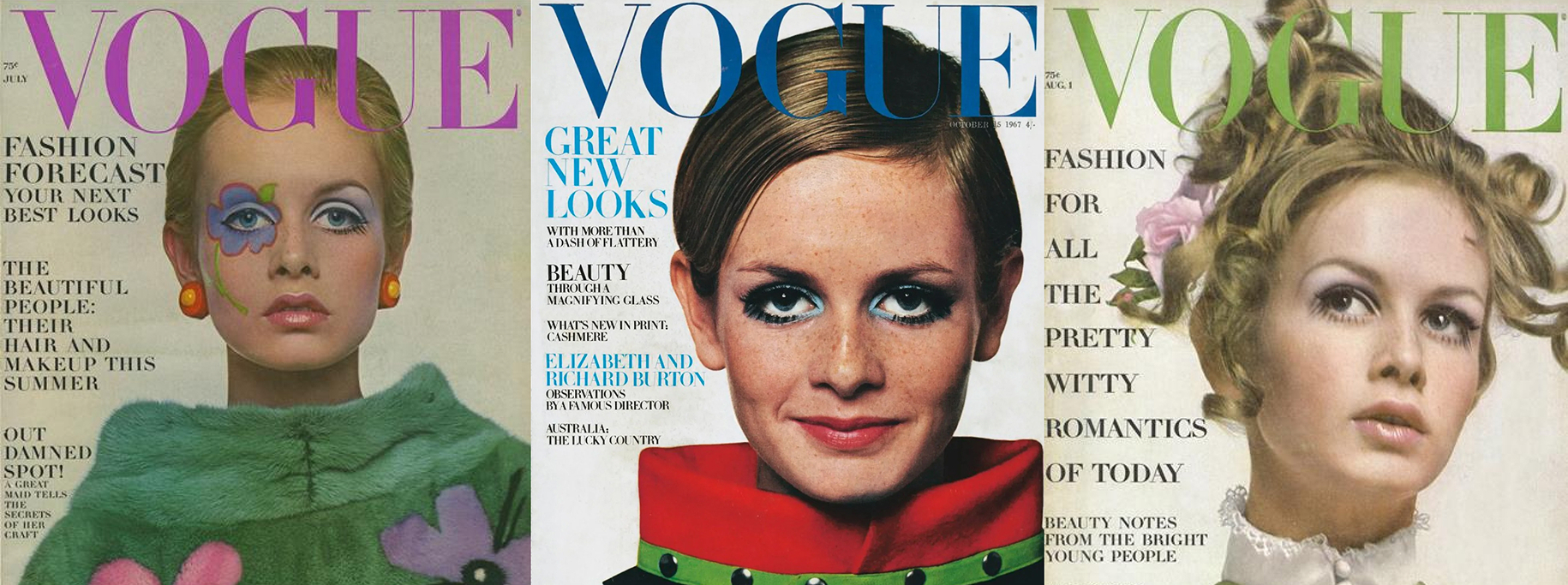 Vogue, Elle, Harper's Bazaar. Лучшие обложки с модной иконой 60-х Твигги (фото 1)
