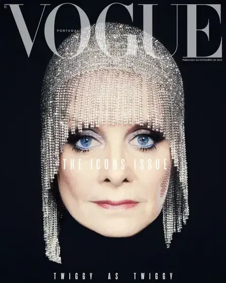 Vogue, Elle, Harper's Bazaar. Лучшие обложки с модной иконой 60-х Твигги (фото 7)