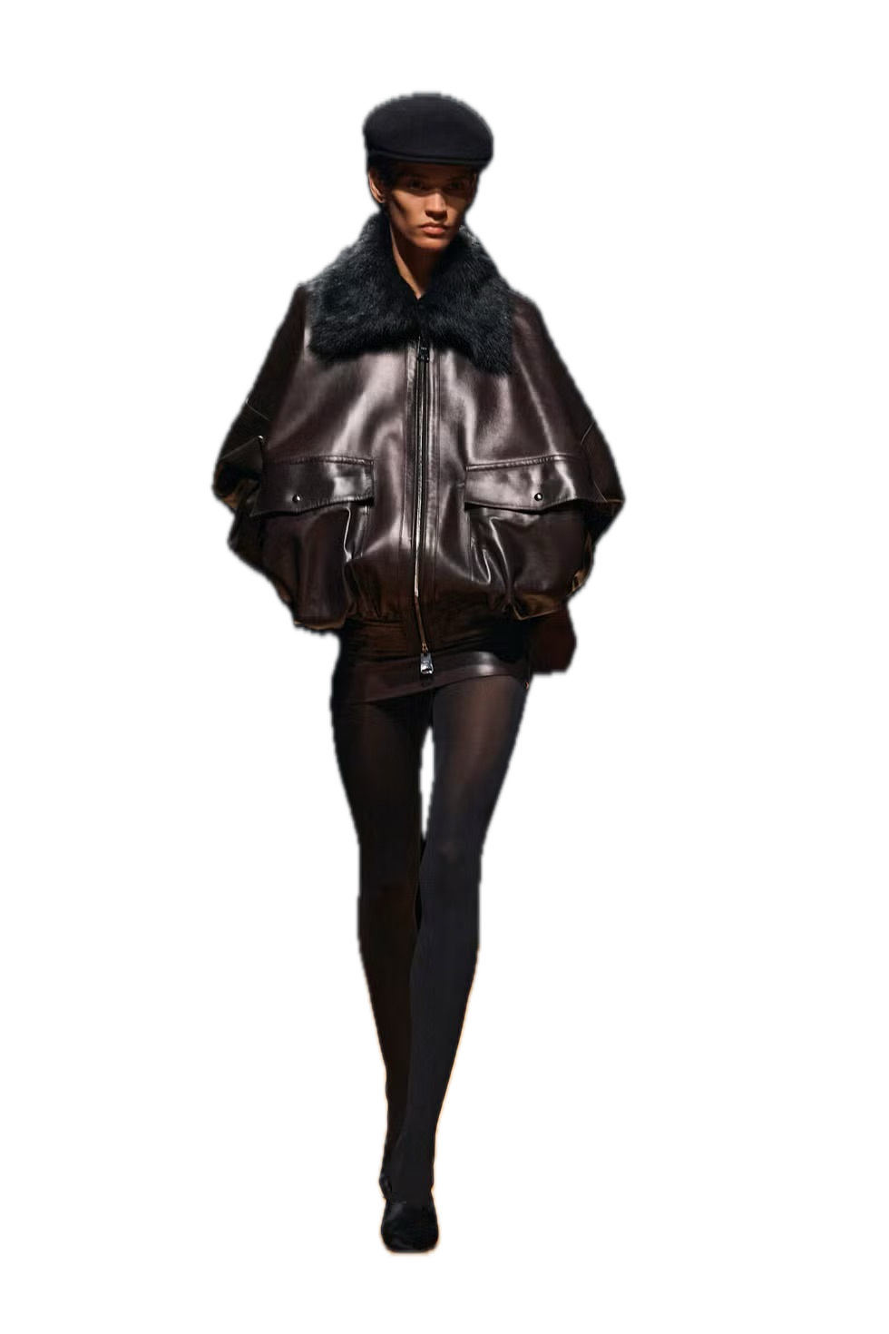 Кожаный бомбер на осень вместо косухи. 20 модных вариантов. Выбор BURO. (фото 6)