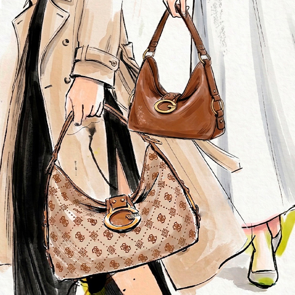 Для работающих мам и заядлых модников: что редакция BURO. носит в сумке Guess Camden