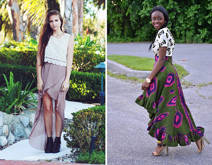 Юбки с "хвостами" (фото 20)