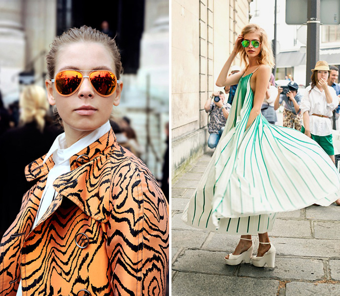 Очки с зеркальными линзами (фото 2)