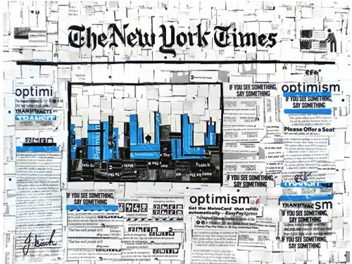 Картины Нью-Йорка из карточек метро (фото 11)