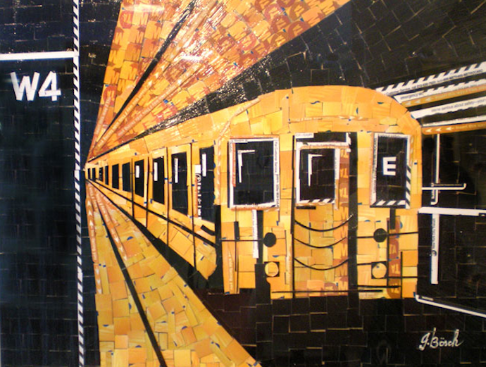 Картины Нью-Йорка из карточек метро (фото 6)
