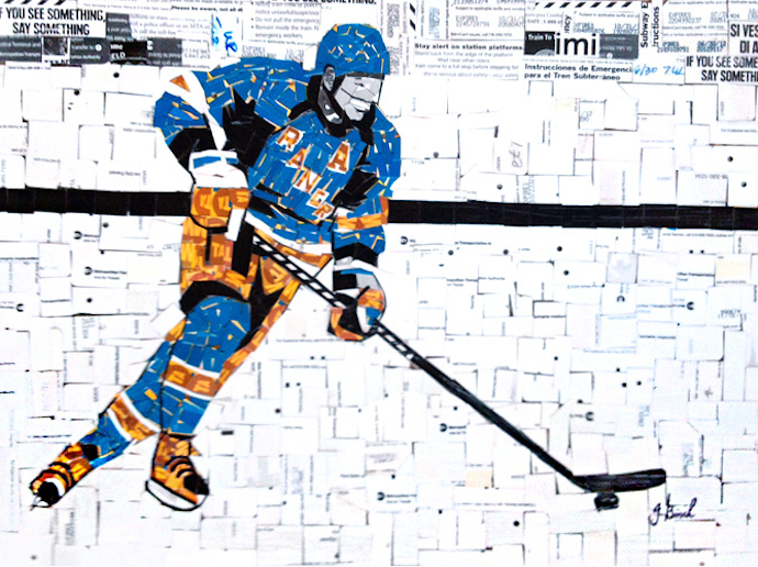 Картины Нью-Йорка из карточек метро (фото 7)