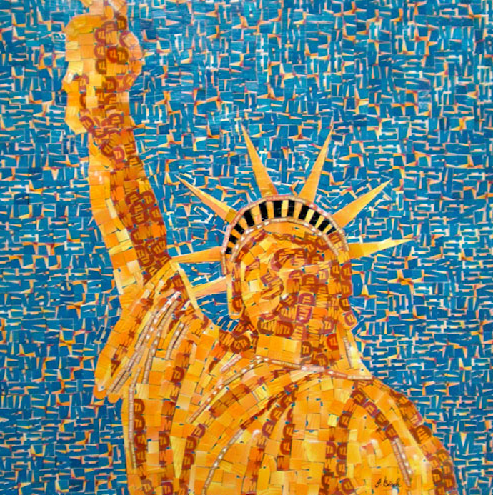 Картины Нью-Йорка из карточек метро (фото 3)