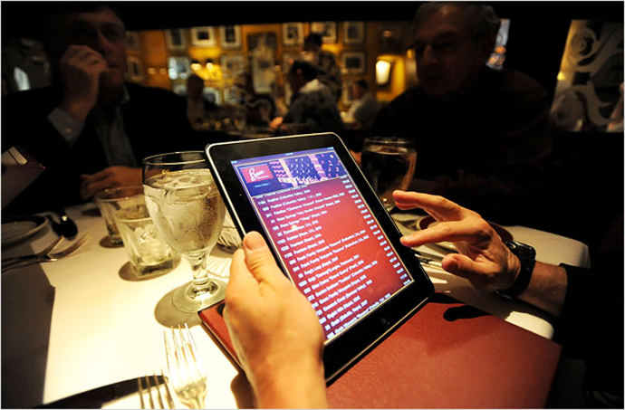 iPad-меню в ресторане Нью-Йорка (фото 2)