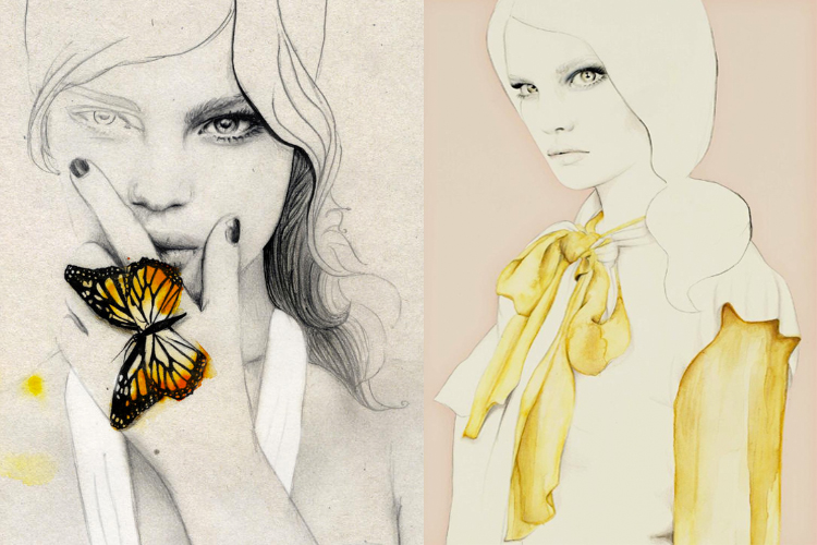 Мода в иллюстрациях. Часть 3 (фото 17)