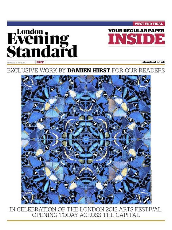 Дэмиен Херст создал обложку газеты (фото 1)