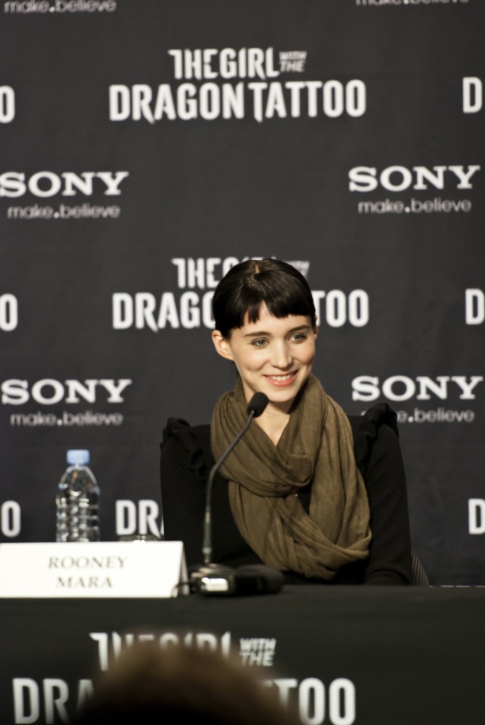 Дэвид Финчер и Руни Мара в Стокгольме (фото 4)