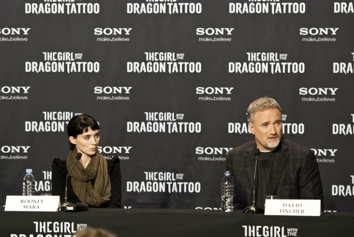 Дэвид Финчер и Руни Мара в Стокгольме (фото 3)