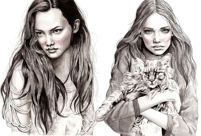 Мода в иллюстрациях. Часть 3 (фото 19)