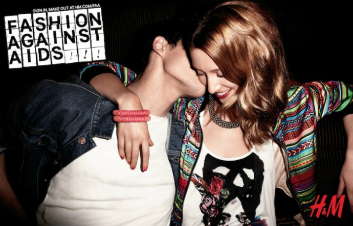 "Мода против СПИДа" в рекламе H&M (фото 1)
