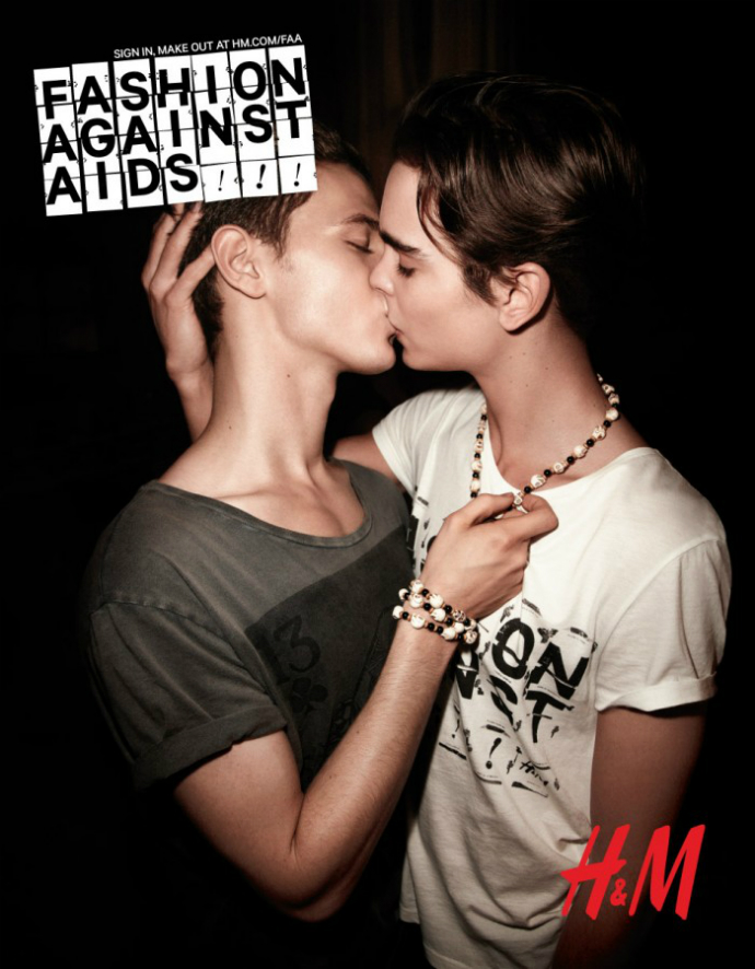 "Мода против СПИДа" в рекламе H&M (фото 4)
