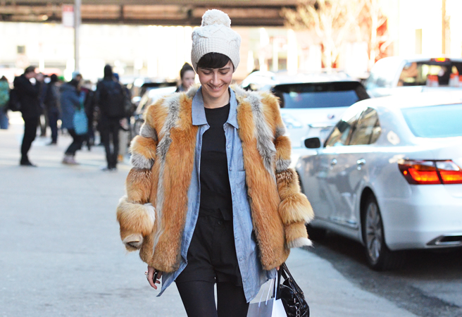 Неделя моды в Нью-Йорке. Street-style. Часть 1 (фото 4)