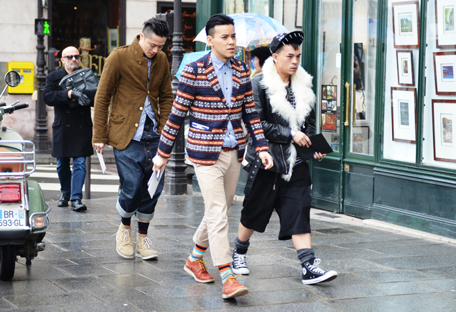 Неделя мужской моды в Париже: Streetstyle (фото 8)
