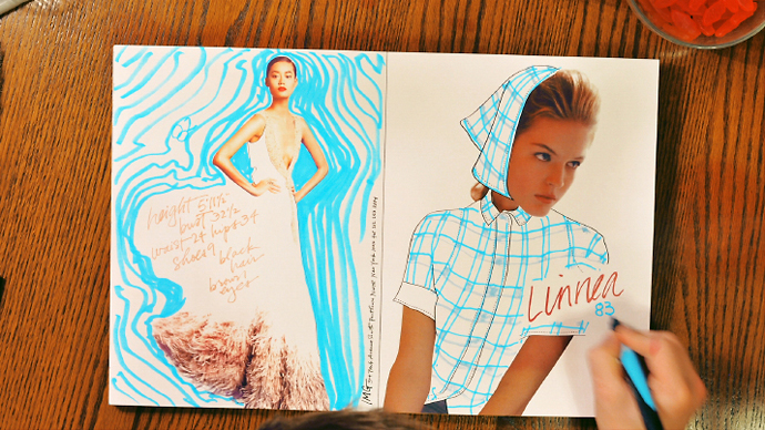 Иллюстрации Дэнни Робертса для агентства IMG Models (фото 3)