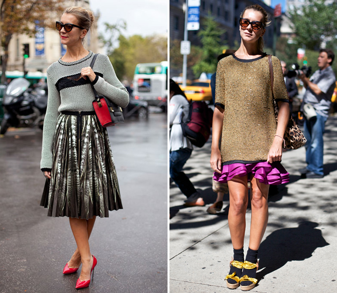 Натали Джус в плиссированной юбке Натали Джус в плиссированной юбке