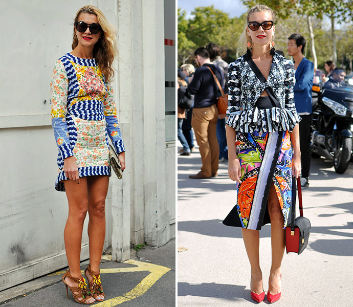 Натали Джус в платье с принтом Натали Джус в платье с принтом