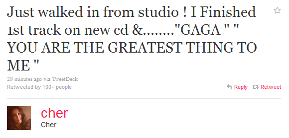 Cher исполнит песню на слова Lady Gaga (фото 1)
