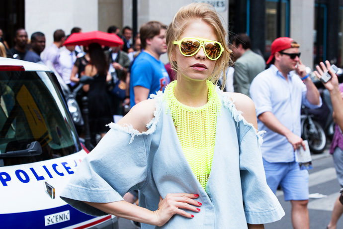 Неделя высокой моды в Париже: Streetstyle. Часть 3 (фото 8)
