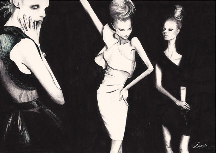 Мода в иллюстрациях. Часть 3 (фото 24)