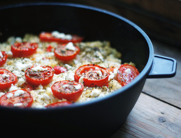 Запеканка из цветной капусты с козьим сыром (фото 2)