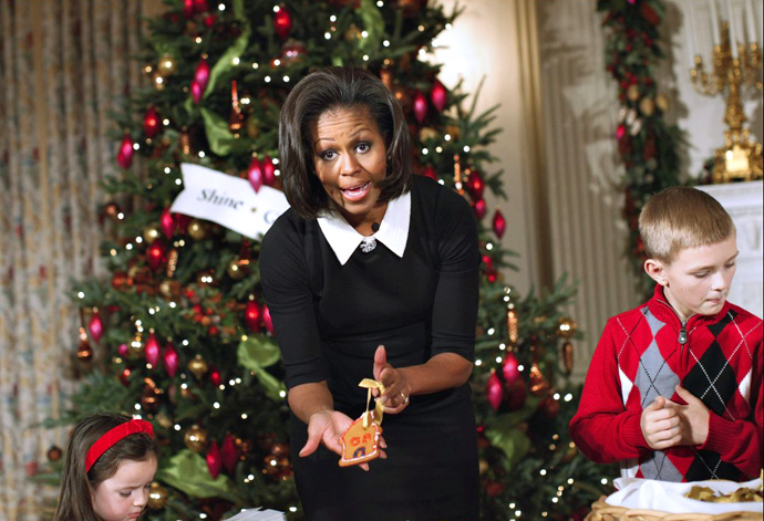 Мишель Обама готовится к Рождеству (фото 1)