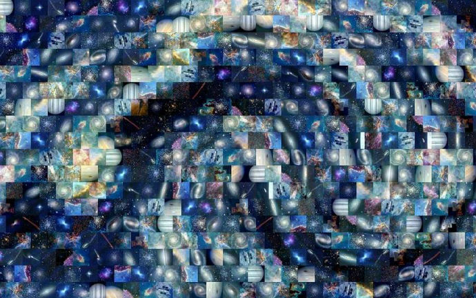 Картина Ван Гога из космических фотографий (фото 1)