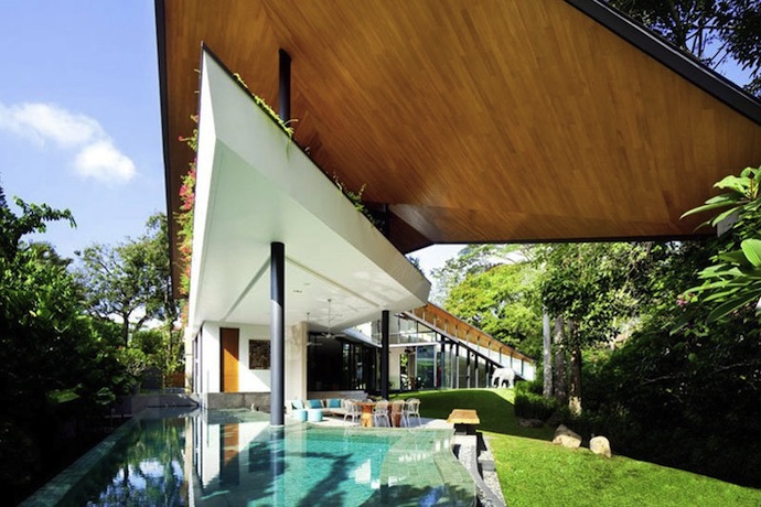 "Крылатый" дом в Сингапуре (фото 2)