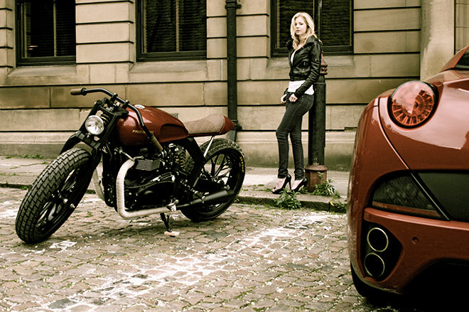 Кастомизированный мотоцикл Barbour для Triumph (фото 1)
