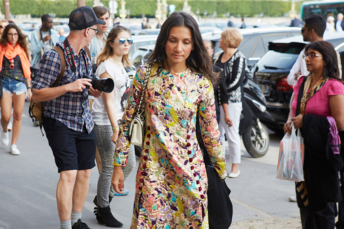 Неделя высокой моды в Париже: Streetstyle. Часть 1 (фото 12)