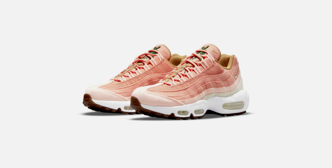 Nike выпустил эковерсию кроссовок Air Max 95 SE нежно-розового оттенка |  BURO.
