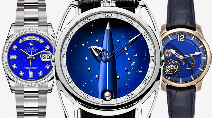 Морские сокровища: 10 часов с синим циферблатом