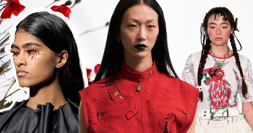 Губы, как у ведьм, цветочные ресницы и ленты в косах: 7 бьюти-трендов на весну