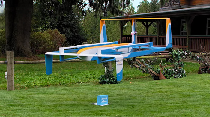 Доставка дронами от Amazon в новой рекламе с Джереми Кларксоном