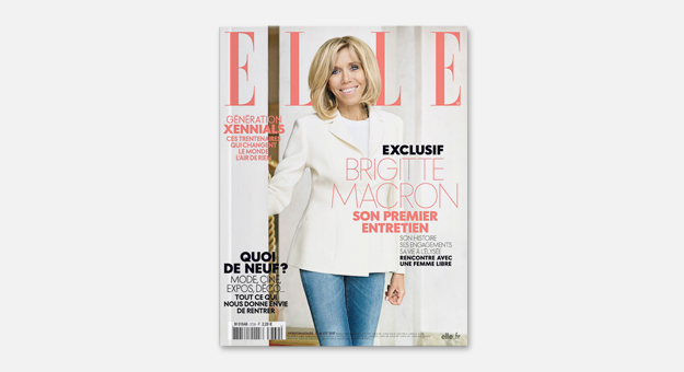 Брижит Макрон появилась на обложке французского Elle
