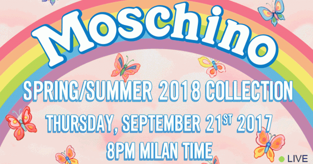Прямая трансляция Moschino, весна-лето 2018