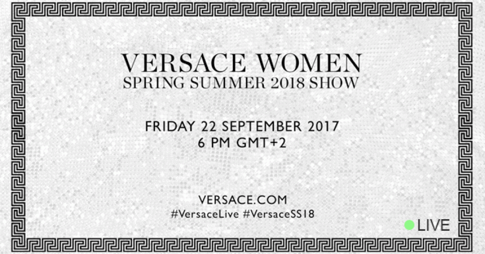 Прямая трансляция Versace весна-лето 2018