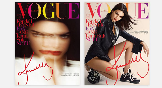 Корейский Vogue «размыл» лицо Кендалл Дженнер на обложке