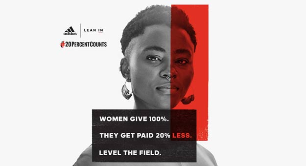 adidas запускает кампанию за равную оплату труда для женщин и мужчин