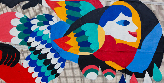 Уличный художник Триттман рисует для Buro.