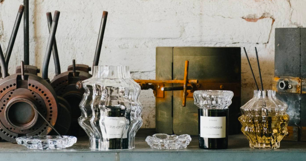 Byredo и Iittala выпустили коллекцию стеклянных предметов для свечей и ароматов