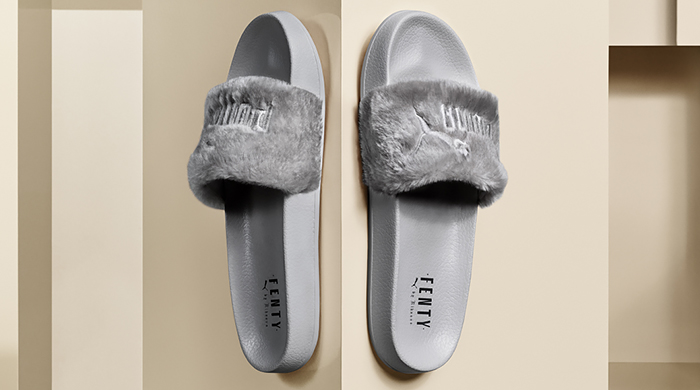 Рианна выпустила новые плюшевые слайдеры